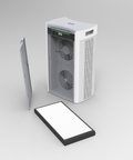 H1000 air purifier with the door off, showing the inside of the unit and with the filter on the ground next to it.