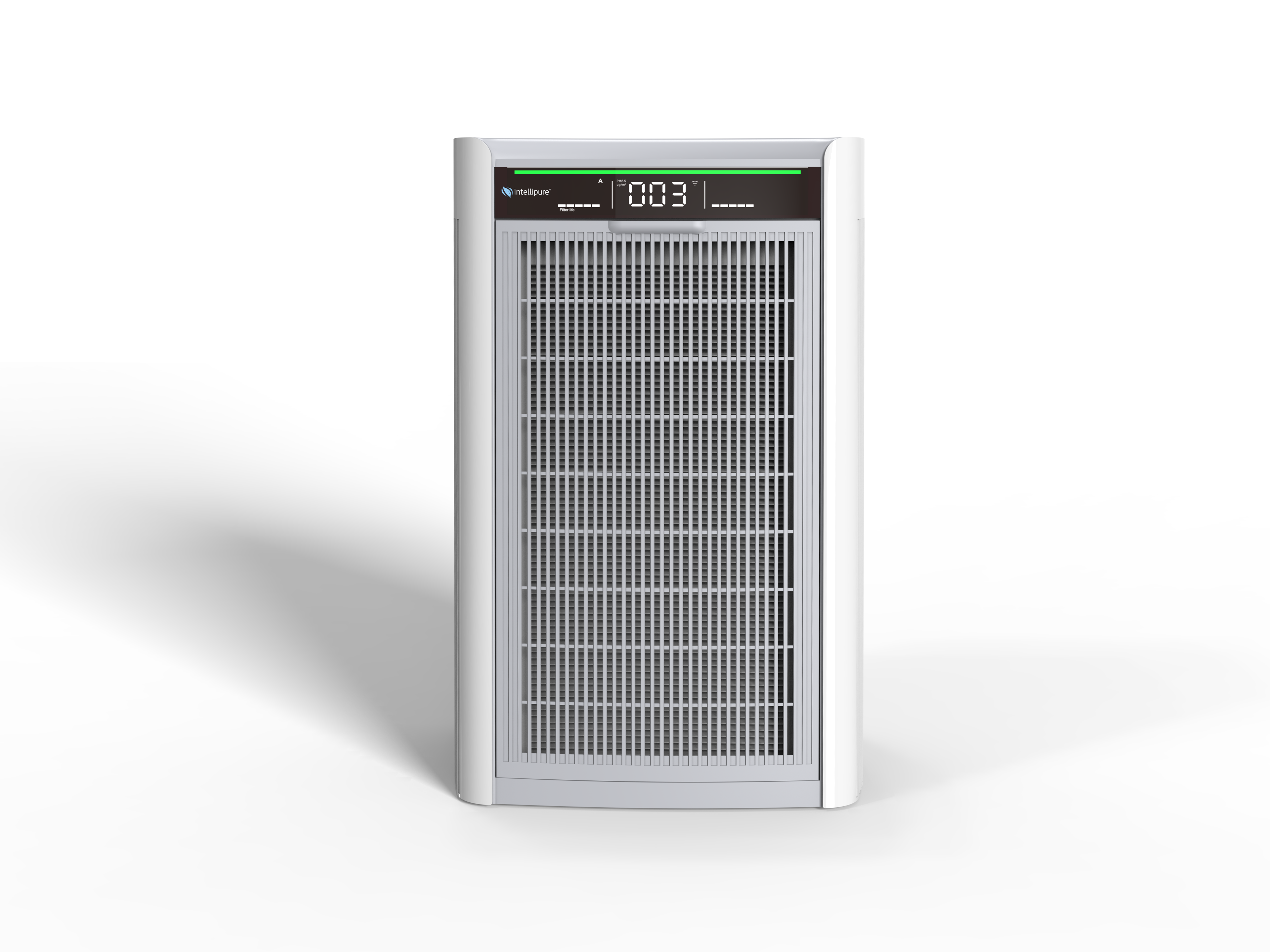 H1000 Air purifier with digital display on a white background